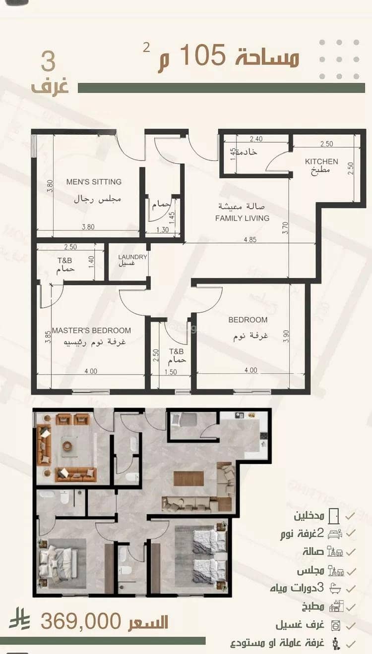 Apartment for sale on Thuluth Bani Shahr Street, Al-Nuzha District, Jeddah Apartment for sale on Thuluth Bani Shahr Street, Al-Nuzha District, Jeddah