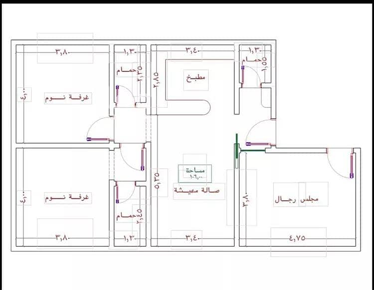 Apartment for sale in Al Nuzhah, north Jeddah Apartment for sale in Al Nuzhah, north Jeddah