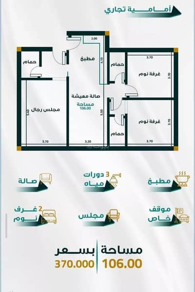 3 Bedroom Apartment for Sale in North Jeddah, Jeddah - Apartment for sale on Abdulbadi Bin Omar Al-Yafi Street, Al-Fayhaa District, Jeddah, Makkah Region 3 Bedroom Apartment for Sale in North Jeddah, Jeddah - Apartment for sale on Abdulbadi Bin Omar Al-Yafi Street, Al-Fayhaa District, Jeddah, Makkah Region
