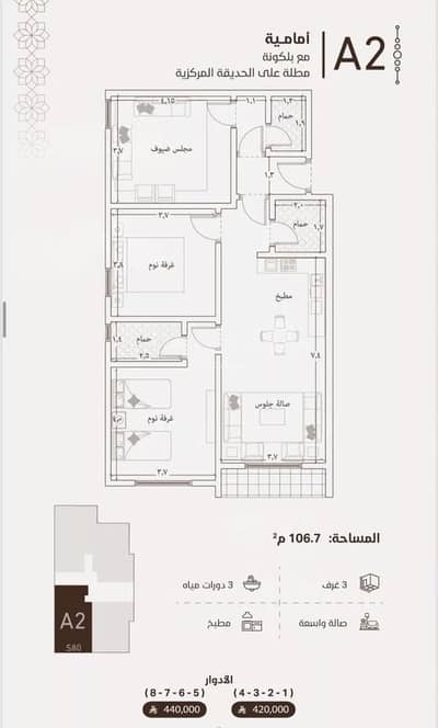 3 Bedroom Apartment for Sale in North Jeddah, Jeddah - Apartment for sale on an unnamed street, Al Fayhaa district, Jeddah city, Makkah region 3 Bedroom Apartment for Sale in North Jeddah, Jeddah - Apartment for sale on an unnamed street, Al Fayhaa district, Jeddah city, Makkah region