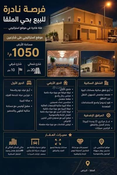 5 Bedroom Villa for Sale in North Riyadh, Riyadh - Villa For Sale in Al Malqa, Riyadh 5 Bedroom Villa for Sale in North Riyadh, Riyadh - Villa For Sale in Al Malqa, Riyadh