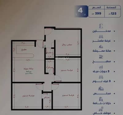 3 Bedroom Apartment for Sale in North Jeddah, Jeddah - Apartment For Sale in Al Nuzhah, Jeddah