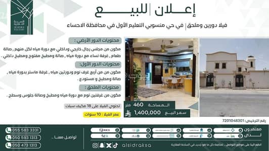 Villa for Sale in Mansubi Al Taleem 1st, Al Ahsa - Villa for sale in Mansoubi Al-Ta'aleem 1, Al-Ahsa Villa for Sale in Mansubi Al Taleem 1st, Al Ahsa - Villa for sale in Mansoubi Al-Ta'aleem 1, Al-Ahsa