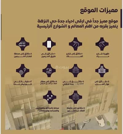 فلیٹ 4 غرف نوم للبيع في شمال جدة، جدة - شقة للبيع في شارع العتيق, حي النزهة, مدينة جدة