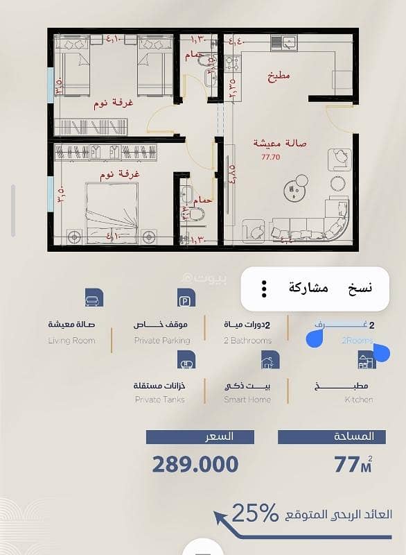Studio Apartment For Sale in Al Yaqout, Jeddah Studio Apartment For Sale in Al Yaqout, Jeddah