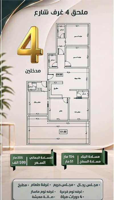 4 Bedroom Flat for Sale in North Jeddah, Jeddah - Accessory for sale in Al-Safa, Jeddah 4 Bedroom Flat for Sale in North Jeddah, Jeddah - Accessory for sale in Al-Safa, Jeddah