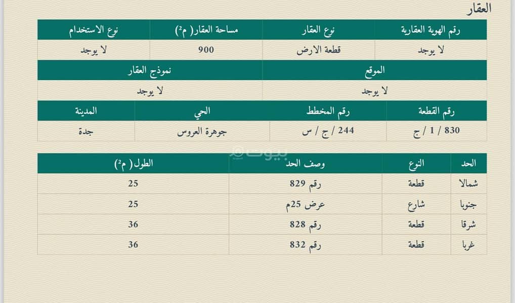 Land for sale - Jawharat al-‘Uroos - Al-Ghadeer District - 1st floor Land for sale - Jawharat al-‘Uroos - Al-Ghadeer District - 1st floor